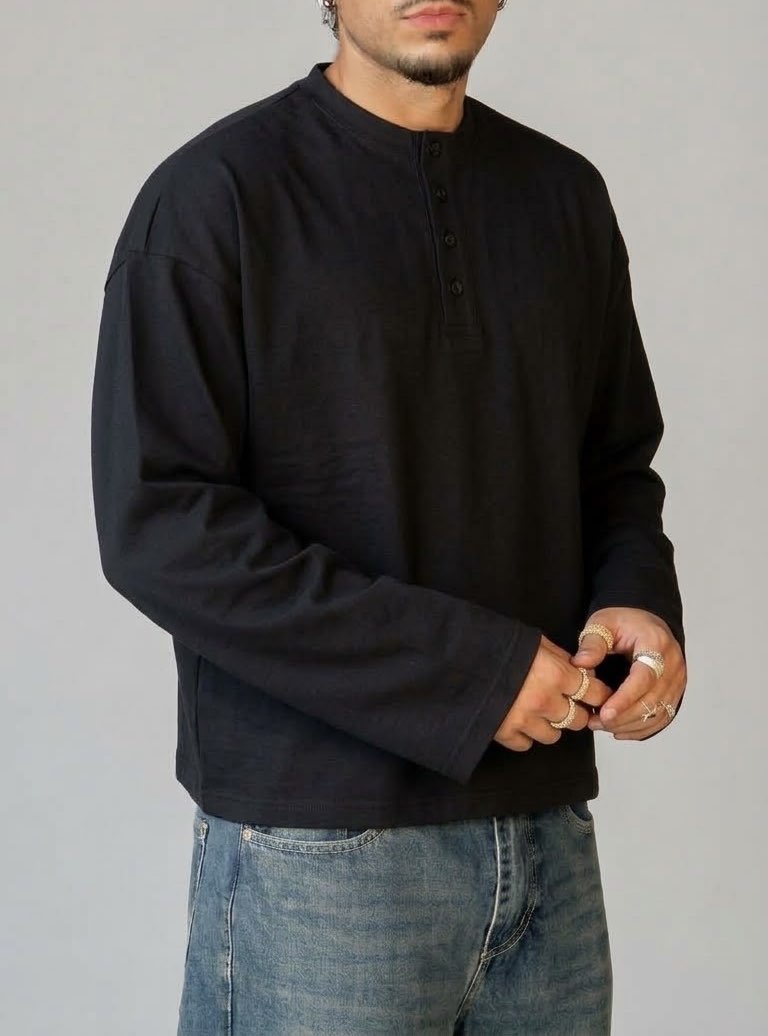 LONGSLEEVE HENLEY
